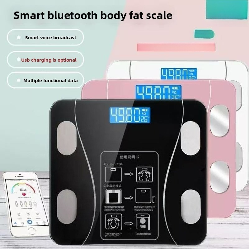 Body Fat Scale Smart - Vücut yağ ölçeği Kilo ve yağ