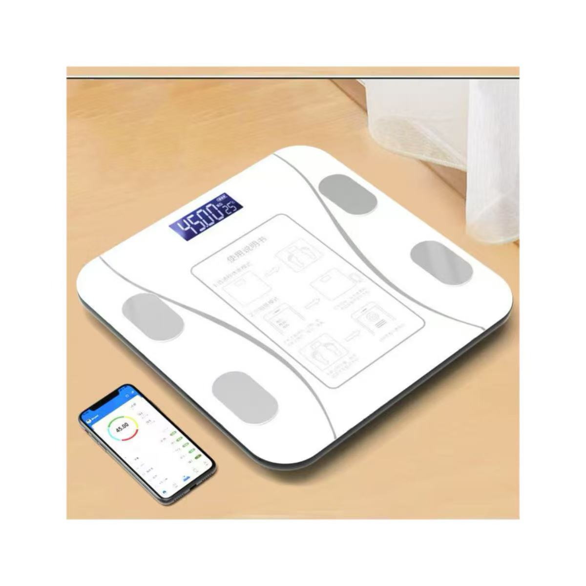 Body Fat Scale Smart - Vücut Yağ Ölçer Akıllı Kablosuz Dijital