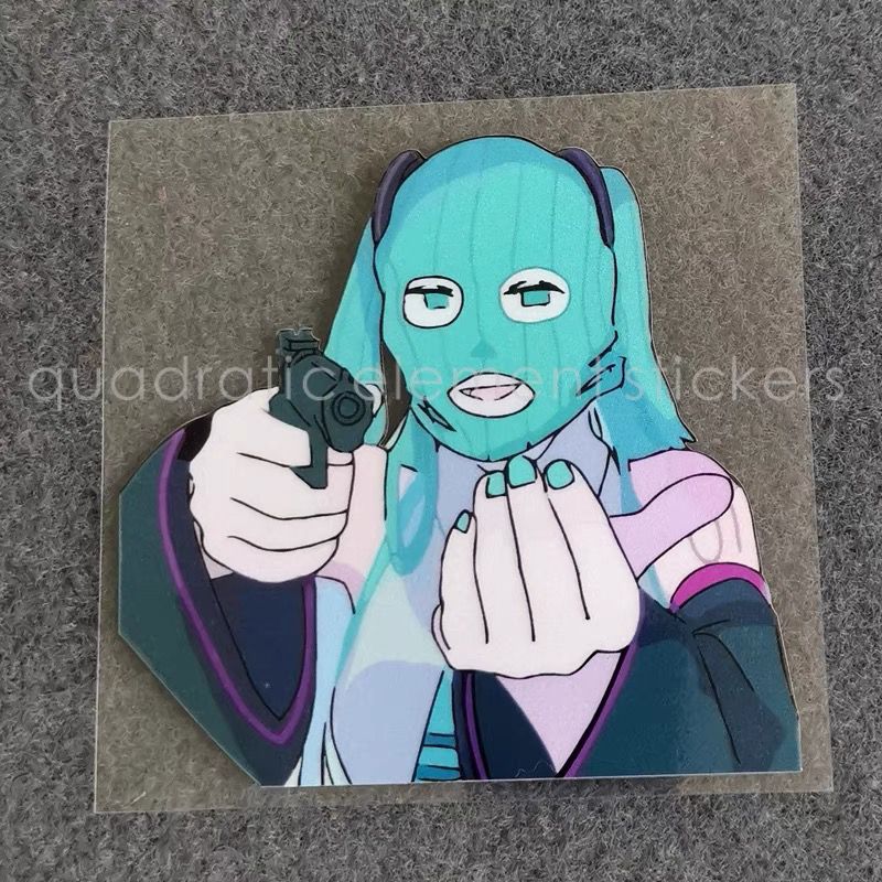 Electronic Gift - Miku motosiklet etiketi su geçirmez elektrikli