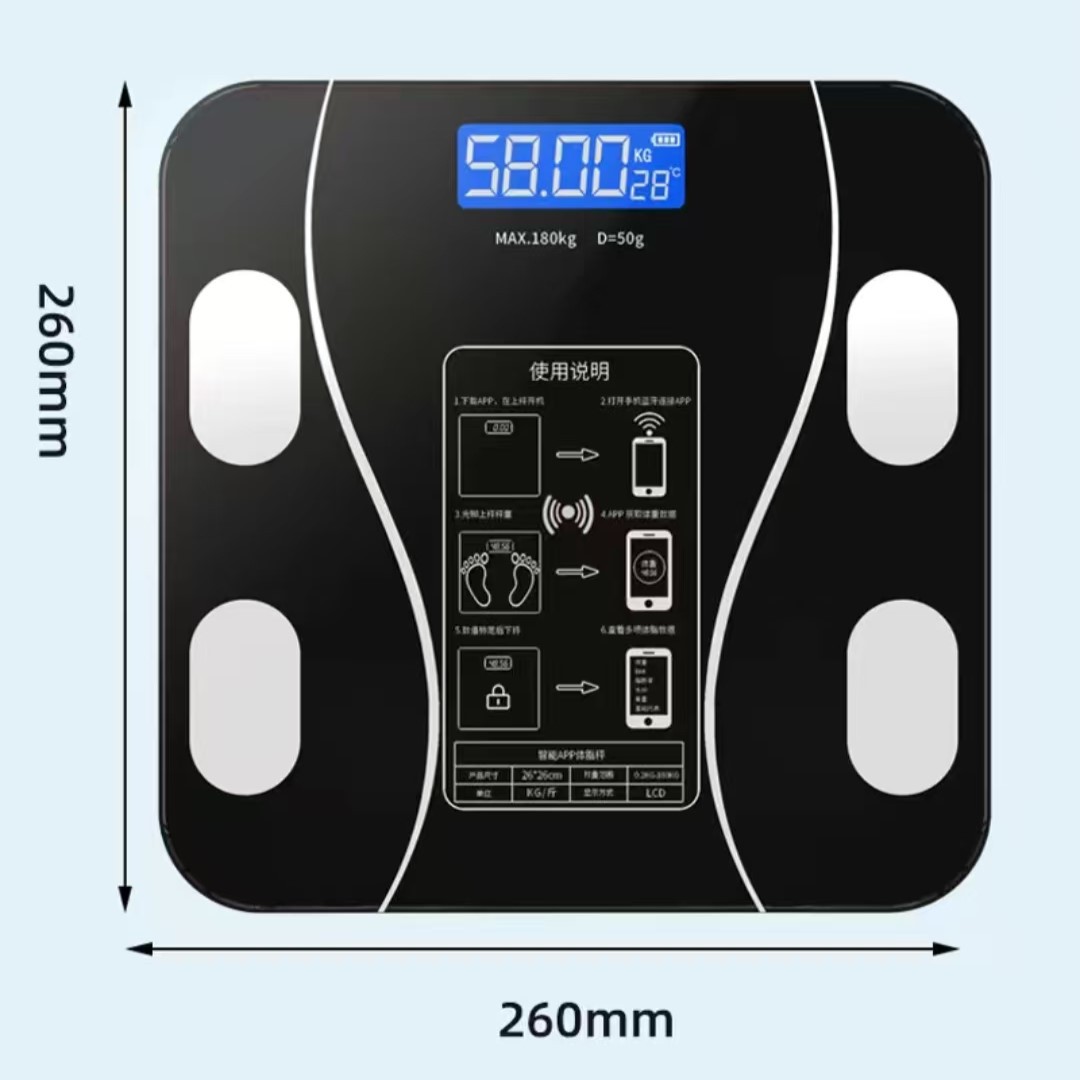 Body Fat Scale Smart - Yeni USB Vücut Yağ Ölçeği, Akıllı
