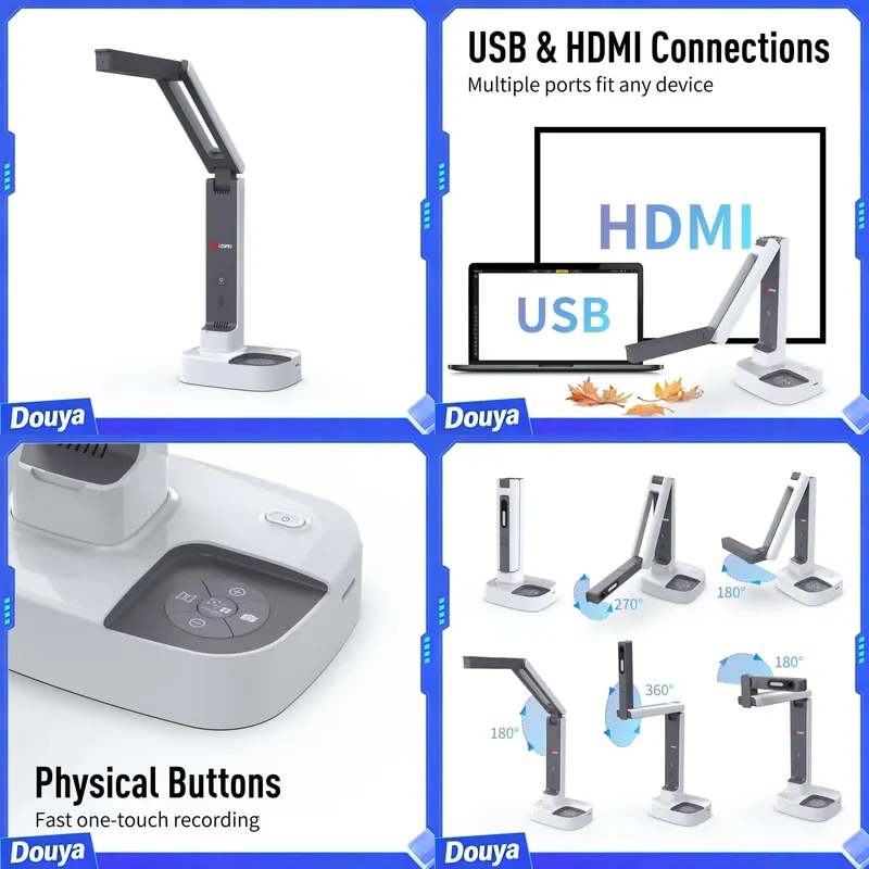 Document Camera Visualizer - JOYUSING 2'si 1 Arada Belge Kamerası