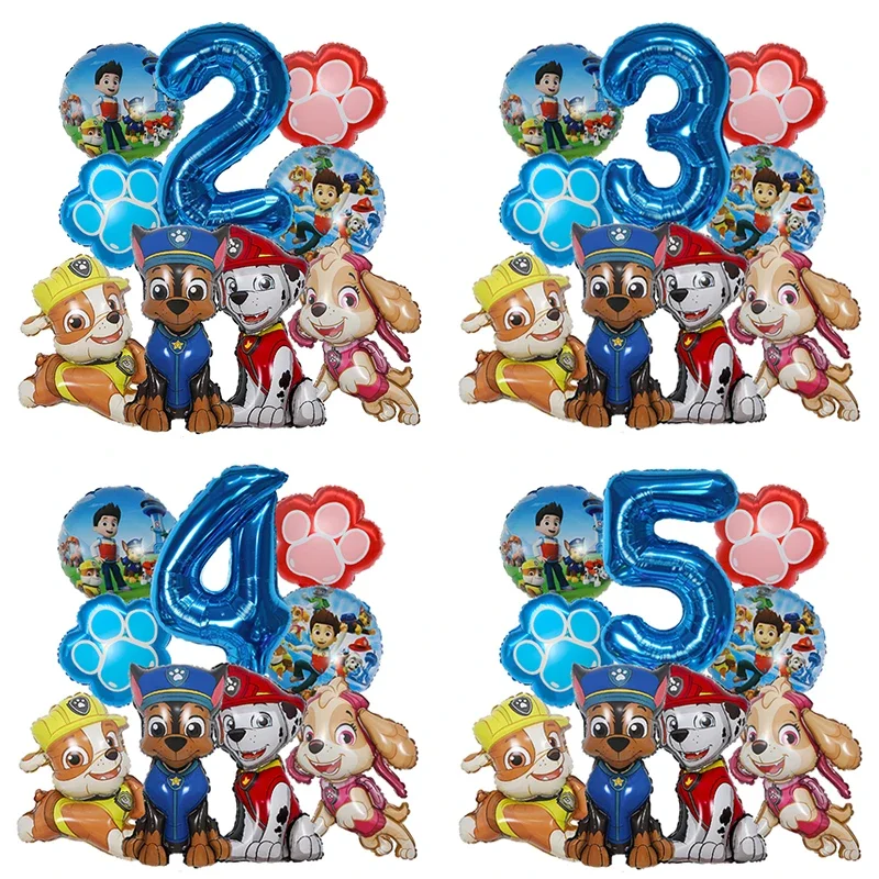 Electronic Gift - 9 adet Karikatür Paw Patrol Folyo