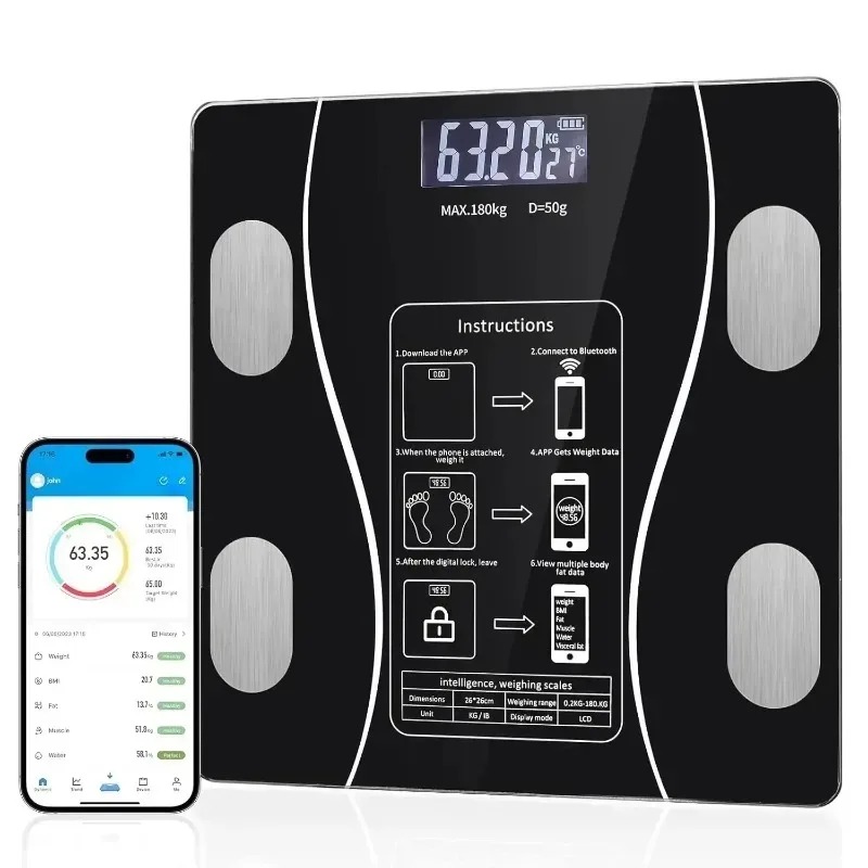 Vücut yağ ölçeği Kilo ve yağ k - Body Fat Scale Smart incelemesi ve fiyatı